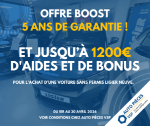 Votre nouvelle Ligier en avril : Le plein d&rsquo;économies et 5 ans de sérénité totale